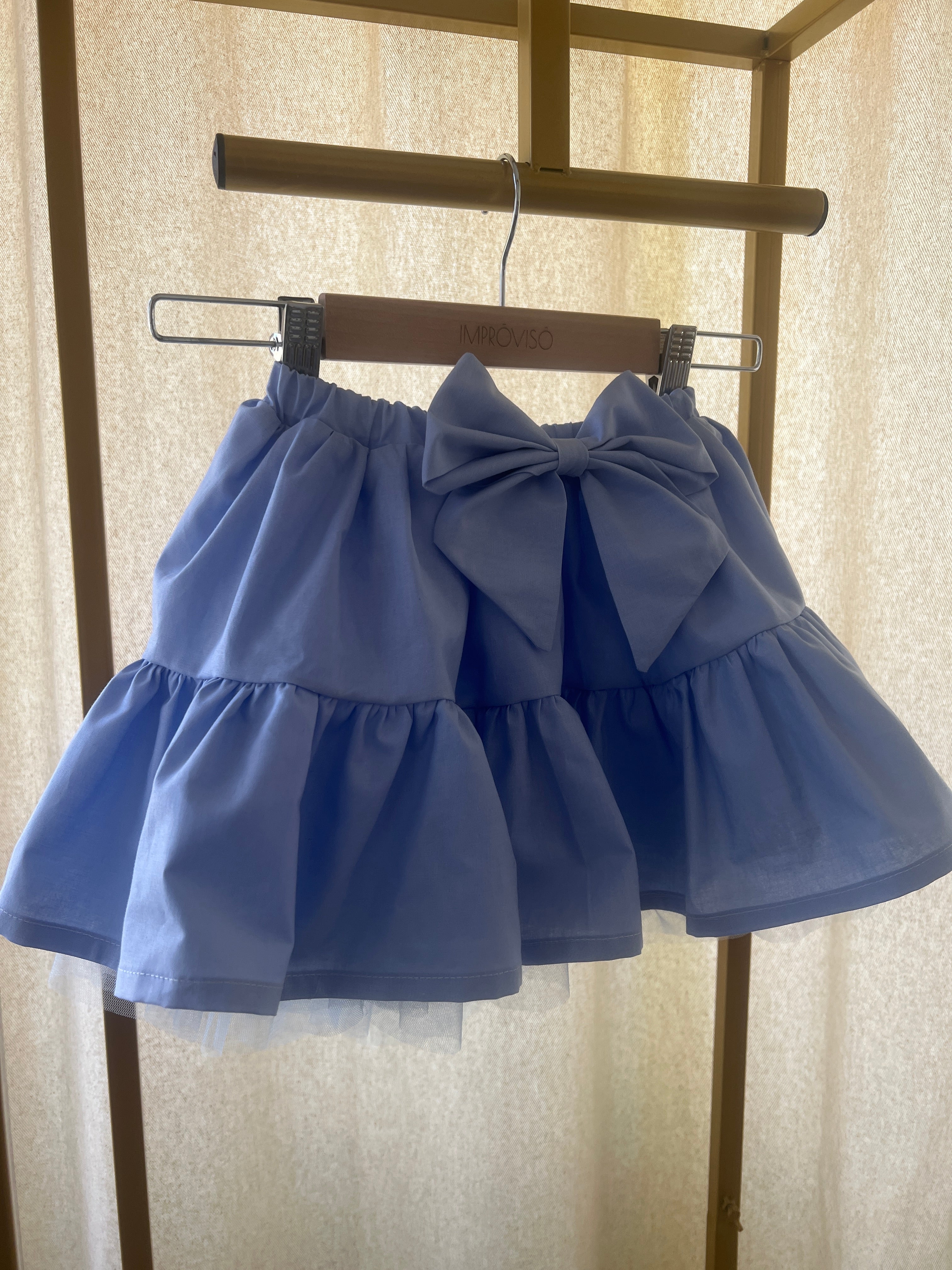 Cielo PowderPuff Skirt - Sky Blue