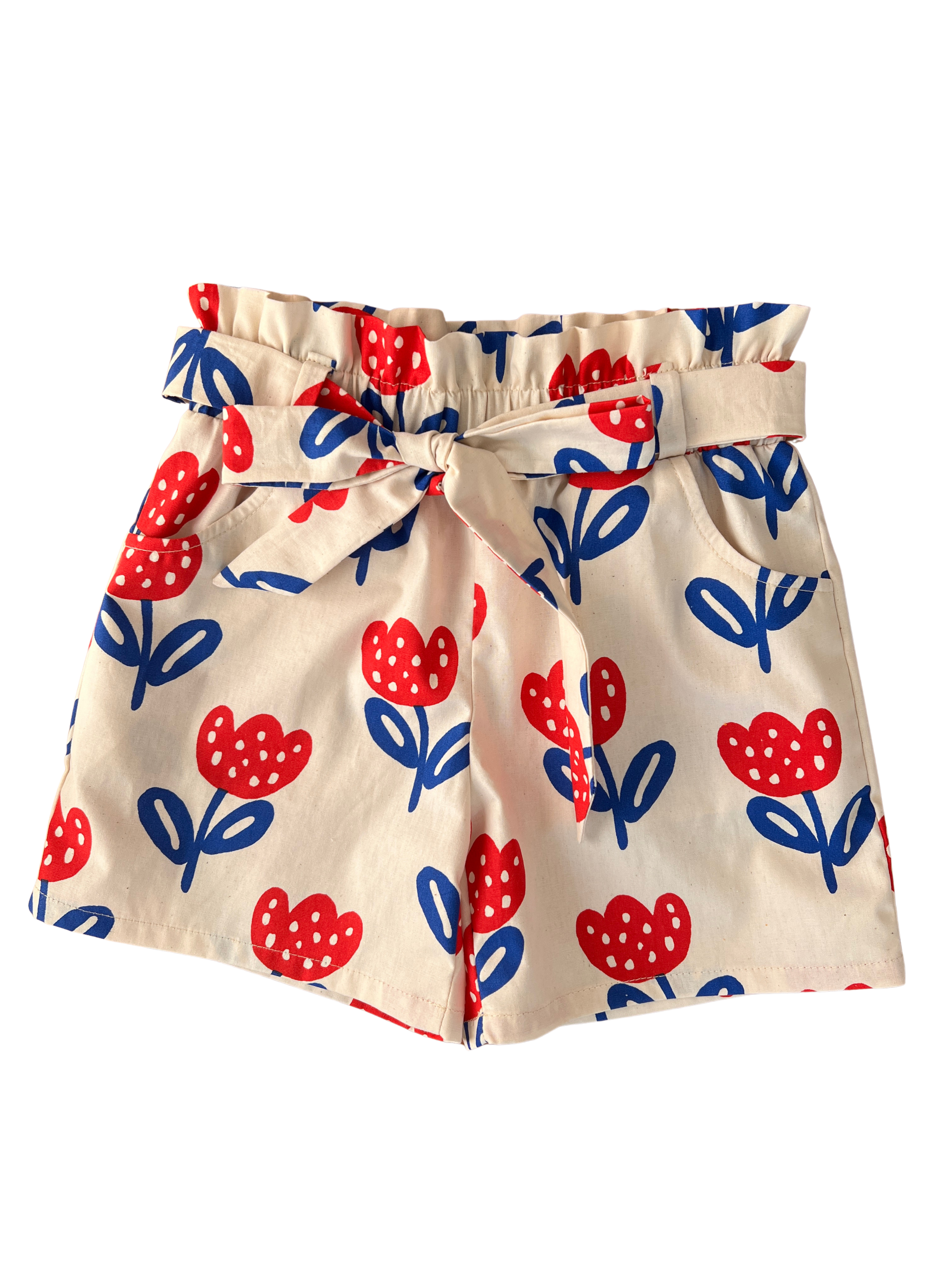 Frida Shorts - Polka Tulip